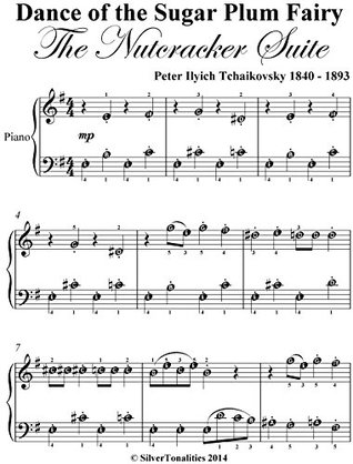 Read Dance of the Sugar Plum Fairy the Nutcracker Suite Easiest Piano Sheet Music in E Minor - Peter Ilyich Tchaikovsky | ePub