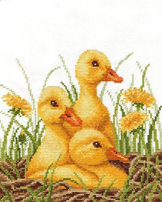 Download Cross stitch pattern Ducklings Instant download, cute little birds - Povitrulya file in ePub