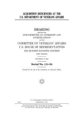 Read Online Acquisition Deficiencies at the U.S. Department of Veterans Affairs - U.S. Congress file in ePub