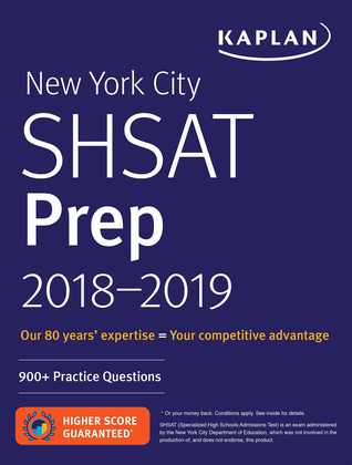 Read New York City SHSAT Prep 2018-2019: 900  Practice Questions - Kaplan Test Prep file in ePub
