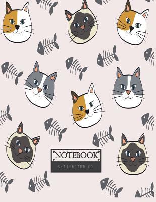 Read Notebook: Cats and Fishbone on Purple Cover and Lined Pages, Extra Large (8.5 X 11) Inches, 110 Pages, White Paper -  | PDF