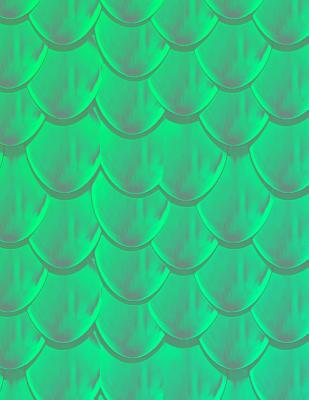 Full Download Scale Notebook: 8.5x11 Dot Grid Notebook / Journal ( 5mm X 5mm Distance Between Dots ) - Mystical Teal Mermaid Scales - Monster Hides | ePub