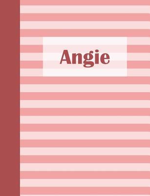 Read Angie: Personalized Composition Book School Notebook, College Ruled (Lined) Journal, Pastel Pink Stripe Pattern with First Name - Namester Publishing | PDF