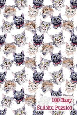 Read Online 100 Easy Sudoku Puzzles: Cat Lovers' Convenient Portable Travel Size Book of Puzzles - Elegant Puzzles | ePub