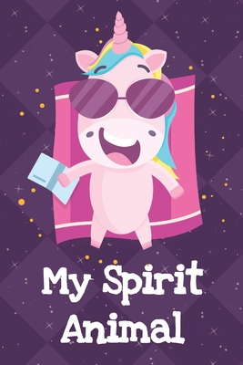 Read Online My Spirit Animal: Funny Unicorn Notebook and Journal for Writing with Purple Diamonds and Stars on the Cover Design - Funnyreign Publishing file in ePub